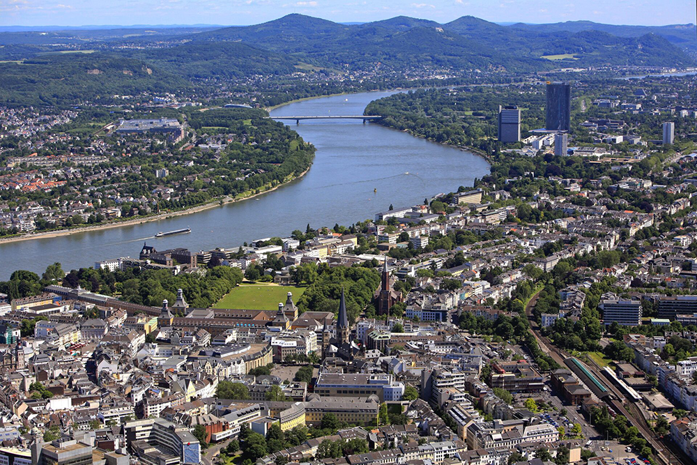View of Bonn, Germany from above